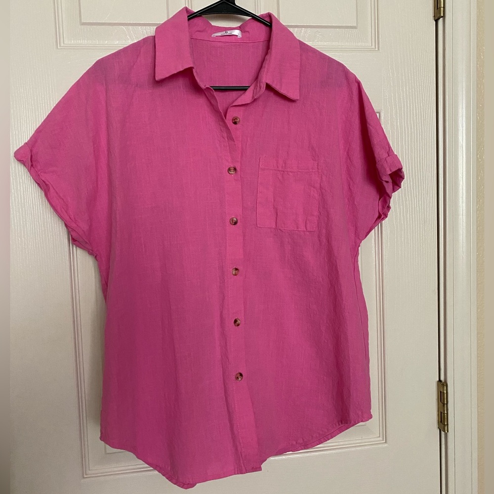 Pink Button Down